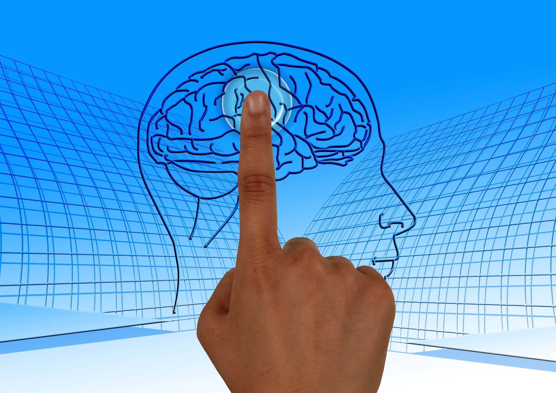 Systems Thinking Article finger pointing to brain